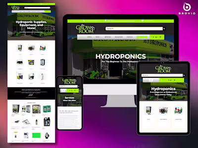 Enhanced E-Commerce Website for Grow Room