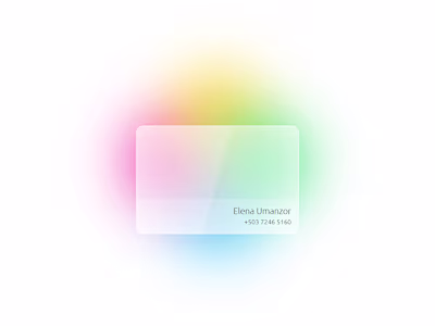 Card | Glass Effects