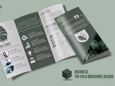 Corporate trifold brochure design