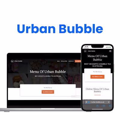 Urban Bubble is a dessert & bubble tea shop in Stirling with...