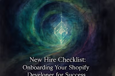 New Hire Checklist: Onboarding Your Shopify Developer for Success