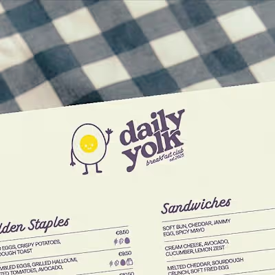 Brand Identity for Daily Yolk
