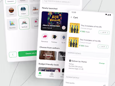 Book purchase app-Concept