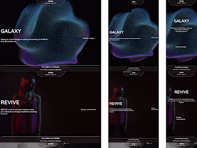 DREAM AGENCY (Landing page design)