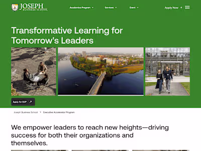 Joseph Business School Web Design