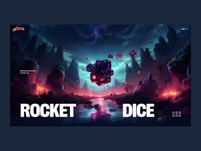 Rocket Dice - Visual Design and Webflow Development