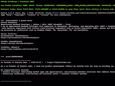 Python Portfolio Website 
