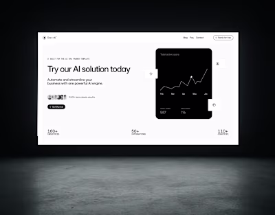 Framer Website for SaaS and AI Startup | Landing