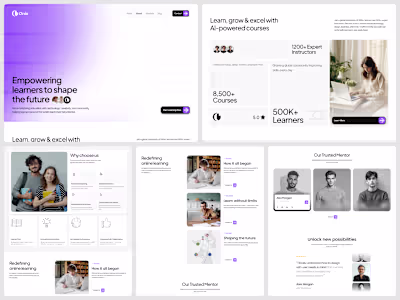 Onix – AI-Powered Learning Platform Website Design- About us...