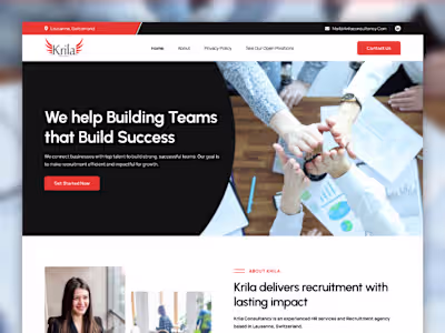 Krila – Global Talent Acquisition Platform UI