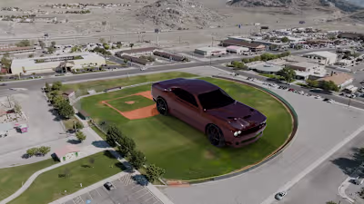 CGI Ads for Dodge Challenger Using Blender 3d