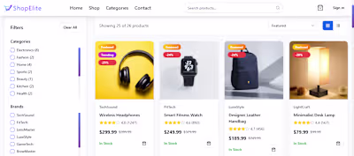 ShopElite – Custom Full-Stack E-commerce