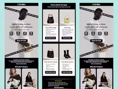 BFCM Email Campaign for Culbia