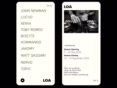 Music festival lineup