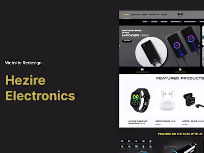 Website ReDesign for Hezire Electronics