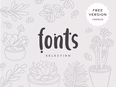 3 FREE FONTS + bonus