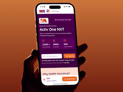 Insurance Platform Redesign