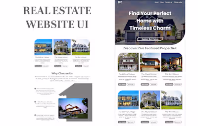 REAL ESTATE WEBSITE UI