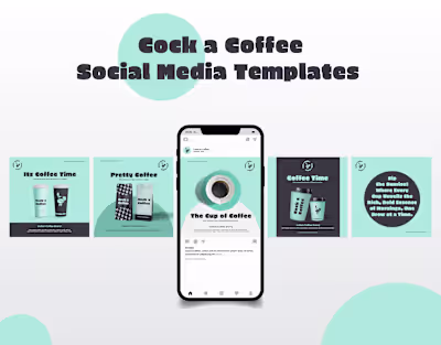 Cock a Coffee Social Media Templates