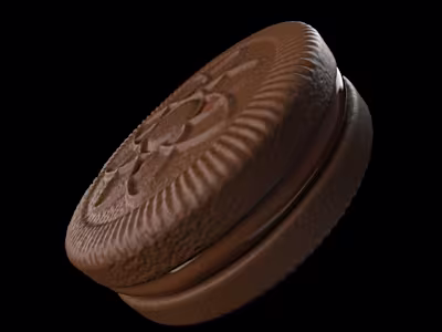 3d Illustration - Filled Biscuit chocolate :: Behance