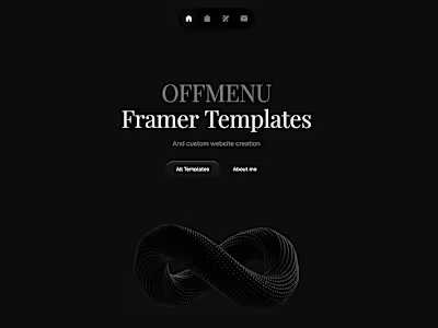 Off-Menu Framer Template Store