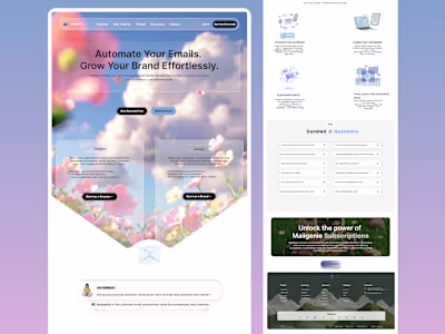 Mailgenie Landing Page Design