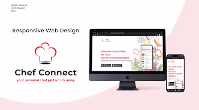 Chef connect-Website concept design 