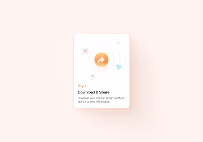 Download and share Card