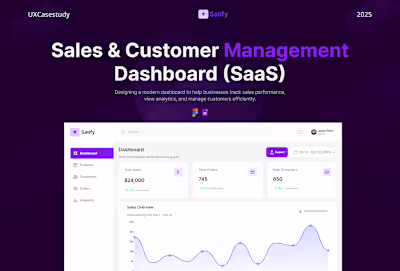 Satify — Sales & Customer Management Dashboard