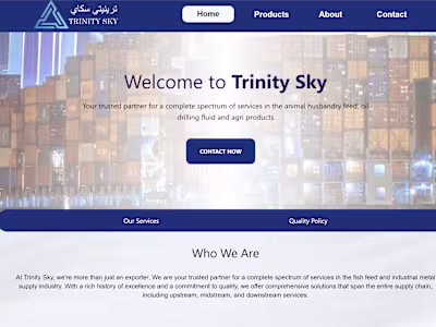 Simple Site for Industrial Client using Tailwind CSS