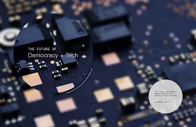 Why Think About Tech and Democracy