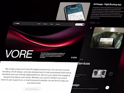 Vore - Digital Agency Website 🌐

a