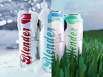 3D Can/Soda/Beverage Commercial Ad