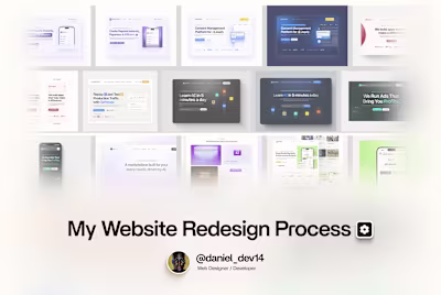 My Website Redesign Process🛠️