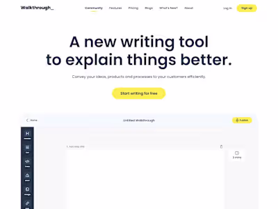 Walkthrough - actionable documentation