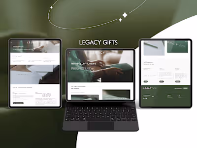 LegacyGifts.com - Webflow Development
