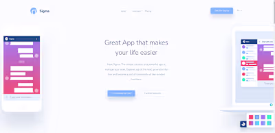 SAAS Landing page