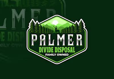 Vintage Stylish Emblem Logo for Palmer Divide Disposal :: Behan…