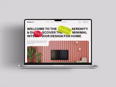 Minimo | Furniture and Interior Design | Web Design