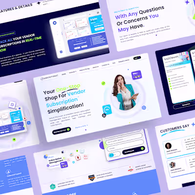 Subscriptionist - Website UI/UX Design