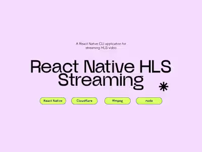 HLS Streaming - React Native x Cloudflare