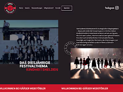 Carnival Club Design and Development | Wordpress + Elementor