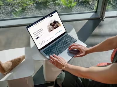 Webflow Landing page creation for health care!
