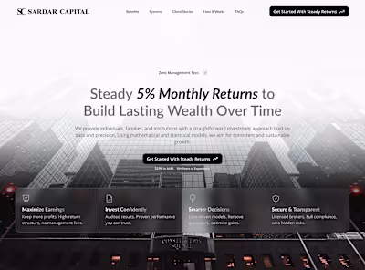 Sardar Capital | Asset Management Firm with $40M+ in AUM