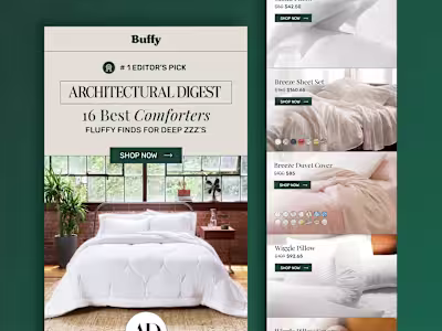 E-Commerce Email Marketing Design for Buffy