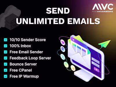 Setup to send unlimited emails for marketing