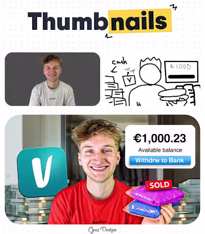 YouTube Thumbnail Design for my Client