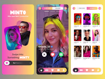 Mobile Dating App UI Design
