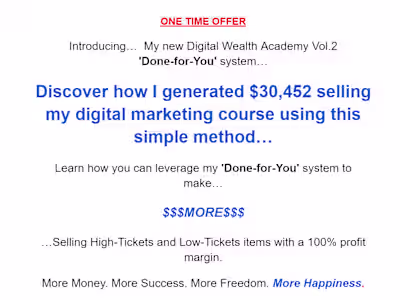 Writing sales page for content creator 