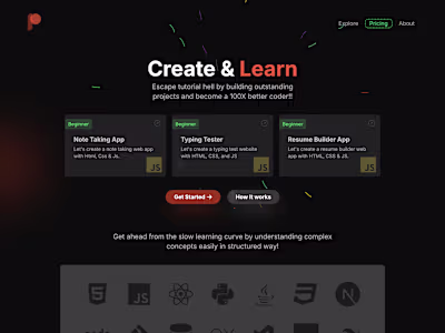 Projectly - Learn programming by building real projects